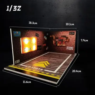 Image de Kit de Construction Parking Souterrain avec Voitures Miniatures