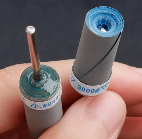 Image de Tige de Ponçage Cylindrique 5 Pièces - Accessoire Perceuse Électrique