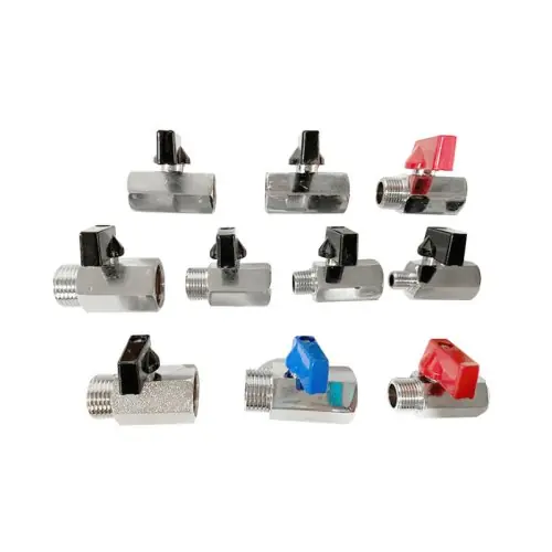 Image de Robinet à Bille Miniature en Laiton - Filetage BSP 1/8 à 3/4"