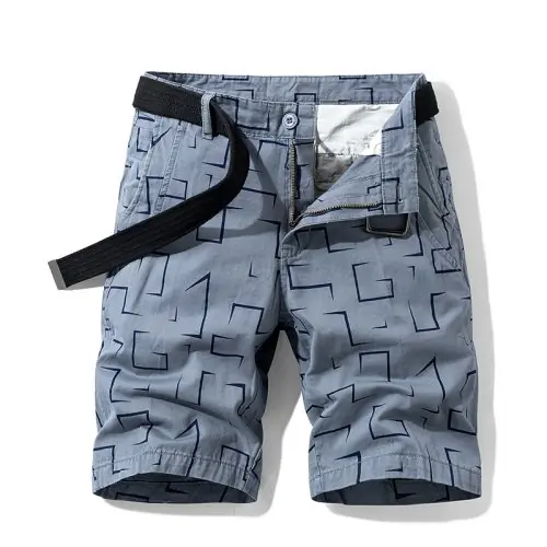 Image de Shorts Cargo Hommes en Coton - Style Militaire Tactique