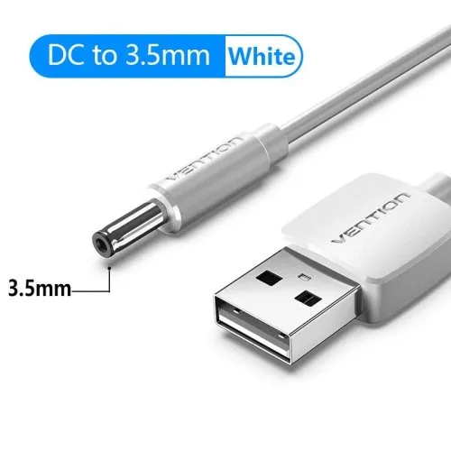 DC auf 3,5 mm Weiß