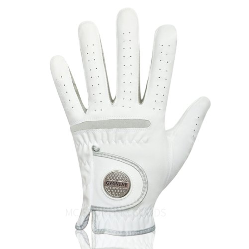 Afbeelding van Ademende Golfhandschoen voor Heren met Microzachte Stof en Magnetische Marker – Vervangbare Handschoen als Cadeau voor Golfers