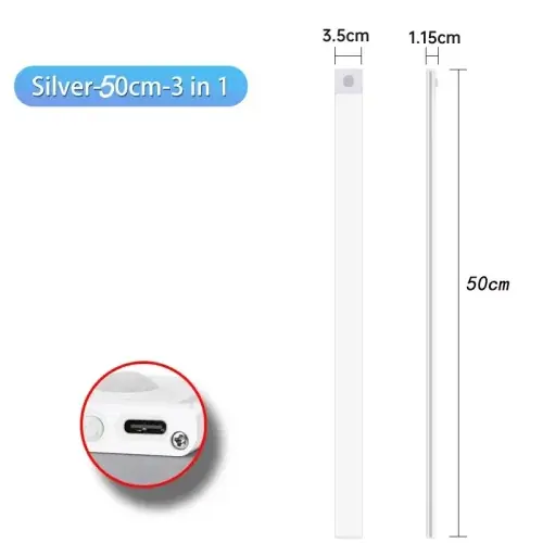 Argent-50cm-3 dans 1