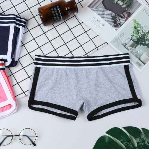 Imagen de Bragas boxer de cintura baja para mujer, ropa interior cómoda y transpirable, pantalones de mujer, lencería íntima, boxeador femenino, deporte, 1