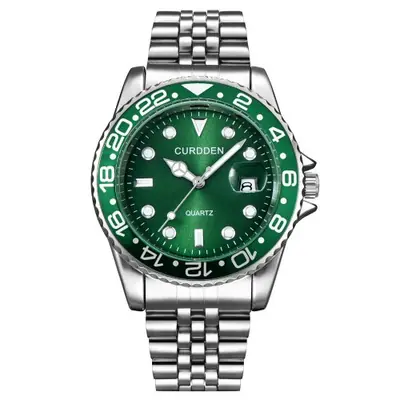 Image de Montre Femme Élégante en Acier Inoxydable - Vert