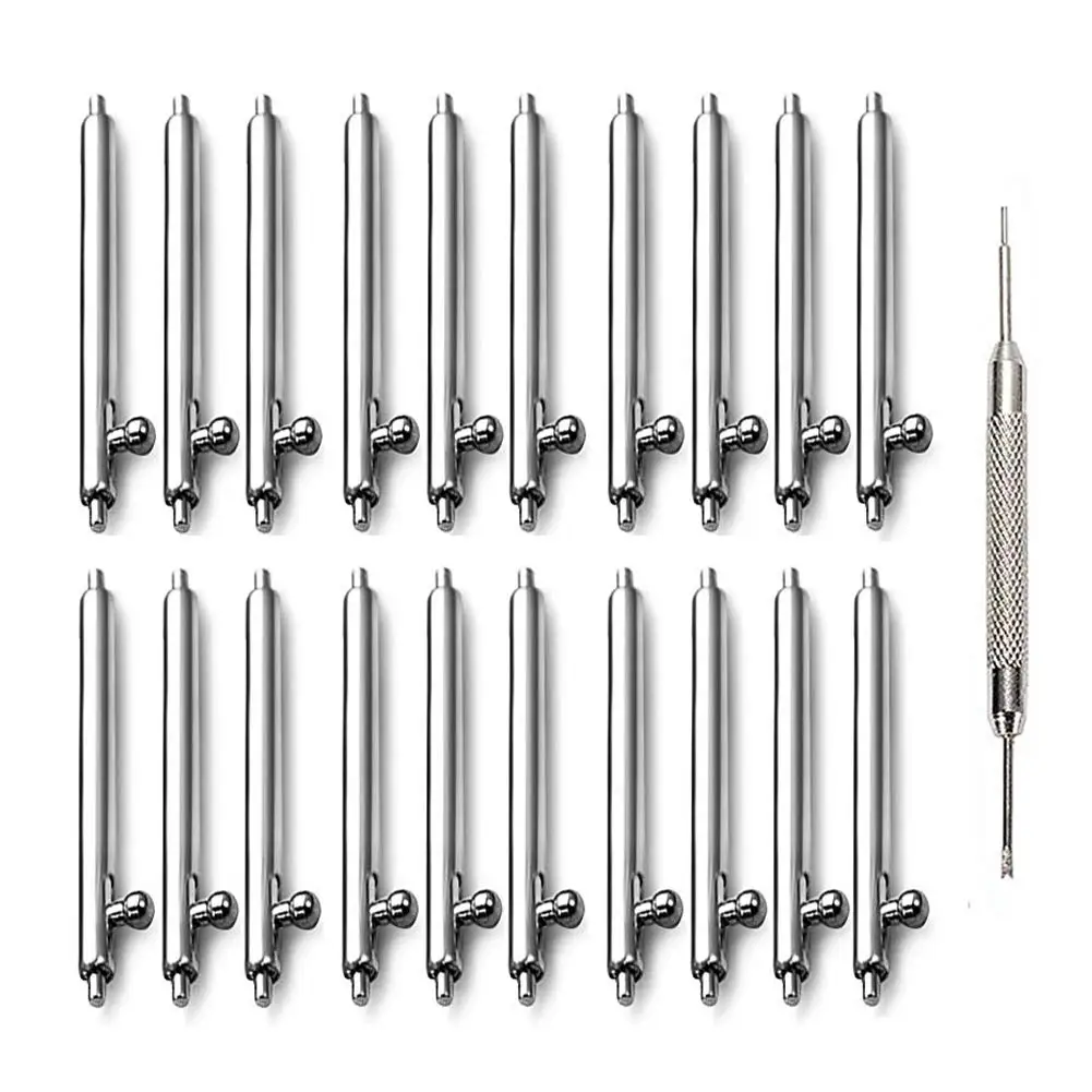 Zdjęcie 20MM 22MM 10 szt. Szpilki do zegarka o średnicy 1.8mm narzędzia i zestawy do zegarka szybkie zwalnianie pasek sprężyny 24mm 18MM 23MM 16MM 19MM