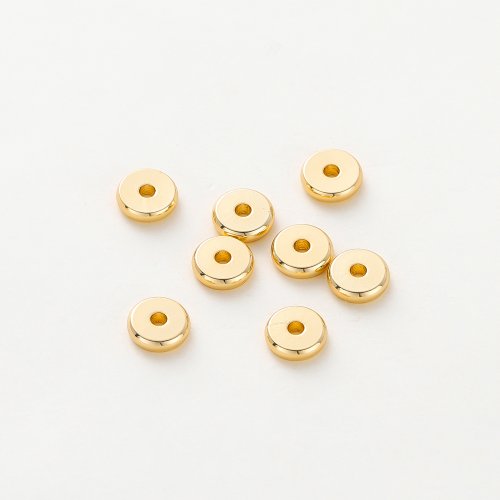 Immagine di Perline Distanziatori Oro 14K/18K - 50pz per Bracciali Fai Da Te