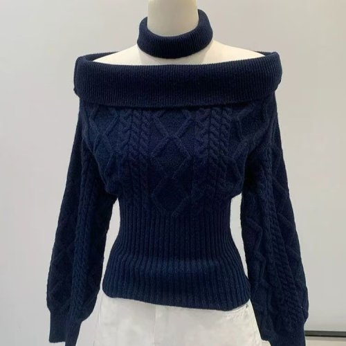 Imagen de Jersey de punto con lazo de estilo coreano Y2K para mujer, suéter ajustado japonés dulce para oficin...