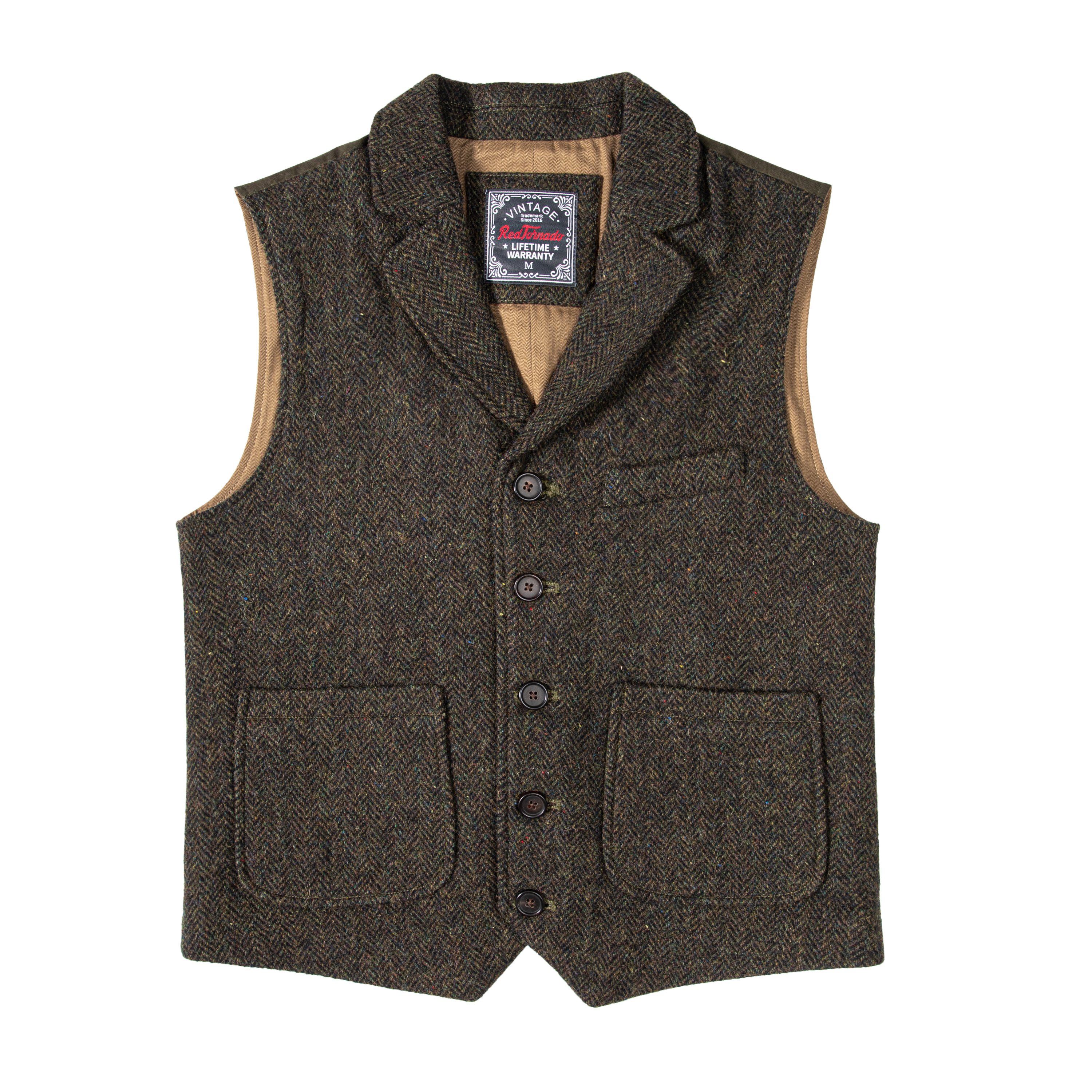 Image de Gilet Homme Vintage en Laine Tweed - Style Casual & Élégant