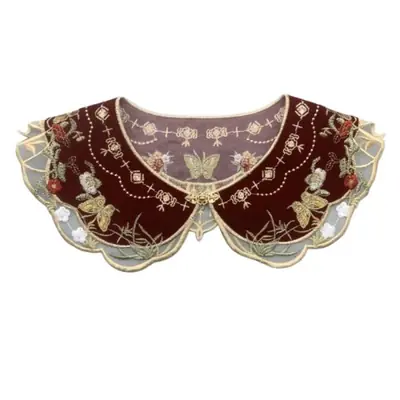 Image de Col Faux Détachable pour Filles - Style Vintage