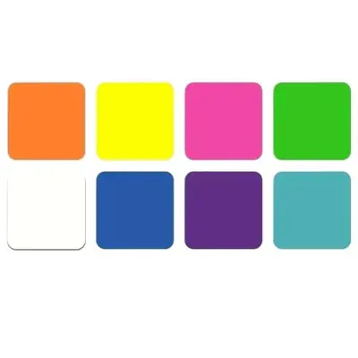 Image de Bloc-Notes Transparent 8 Couleurs - 160 Feuilles Autocollantes