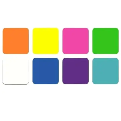 Image de Bloc-Notes Transparent 8 Couleurs - 160 Feuilles Autocollantes
