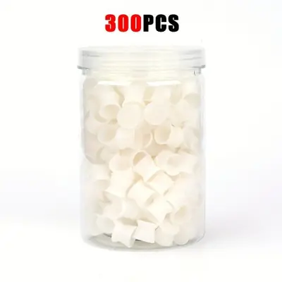Image de Gobelets d'encre de tatouage jetables en silicone - 300 pièces