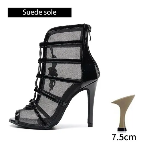 Image de Bottines de Danse Élégantes pour Femme - Talons Hauts & Confortables
