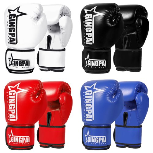 Imagen de Guantes de Boxeo para Hombres y Mujeres en PU - Ideales para Karate, Muay Thai, Lucha Libre, MMA, Sanda y Entrenamiento de Combate para Adultos y Niños