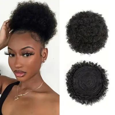 Image de Extensions de Cheveux Brésiliens Afro Crépus - Bouffées Courtes