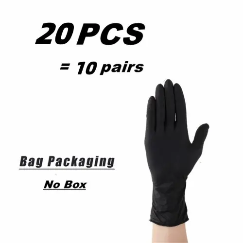 Image de Gants Nitrile Noirs Épais - Protection Ultra-Résistante