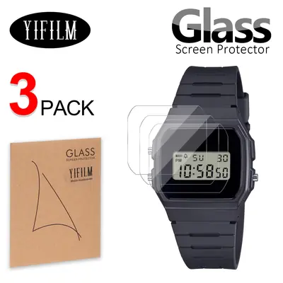 Image de Protecteur d'écran anti-choc pour montre connectée F91W - 3 pièces