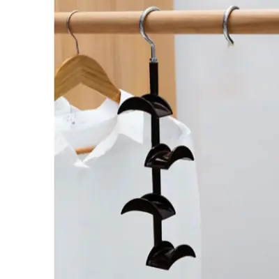 Image de Crochet mural rotatif 360° - Rangement élégant pour sacs et accessoires