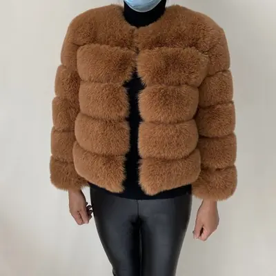 Image de Manteau Fausse Fourrure Femme Hiver Chaud & Mode