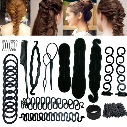 Immagine di Set Multi-Stile Magic Donut Bun Maker – Accessori per Capelli Donna e Ragazze