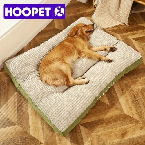 Image of Cozy Winter Pet Bed with Soft Fleece Blanket and Detachable Mat – Warm, Comfortable Sleeping Cushion for Dogs and Cats of All Sizes