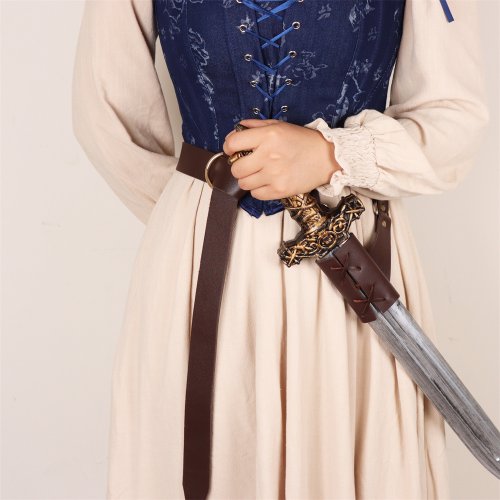 Afbeelding van Middeleeuwse Ridderriem met Zwaardschede – Authentieke Taille Schede voor Cosplay, Feesten en Historische Kostuums