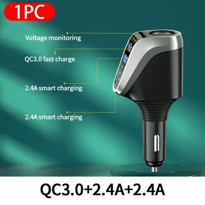 Image de Chargeur Voiture 66W USB-C QC3.0 & PD - Super Rapide