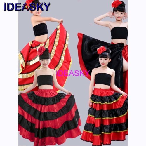 Zdjęcie Czerwona Sukienka Flamenco dla Dziewczynki