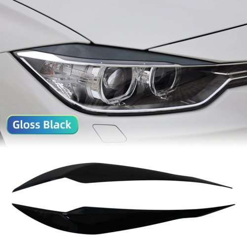 Imagen de Cubierta de cejas para lámpara de faro de coche, pegatinas embellecedoras para BMW Serie 3 F30 F31 3...