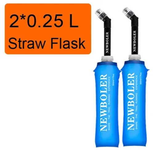 2 0.25L straw flask