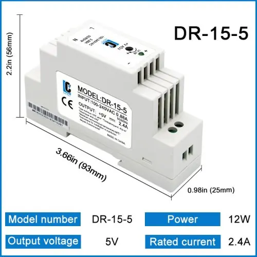 Image de Alimentation à découpage 5V/12V/24V - Compacte & Industrielle