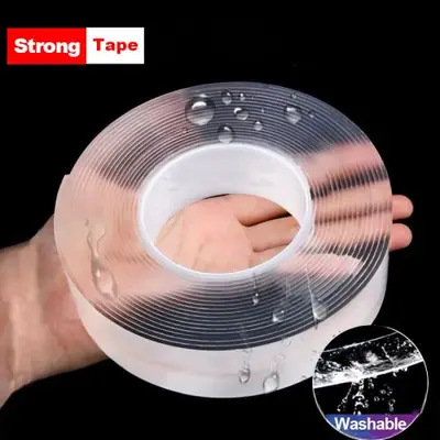 Ruban Adhésif Double Face Réutilisable Transparent