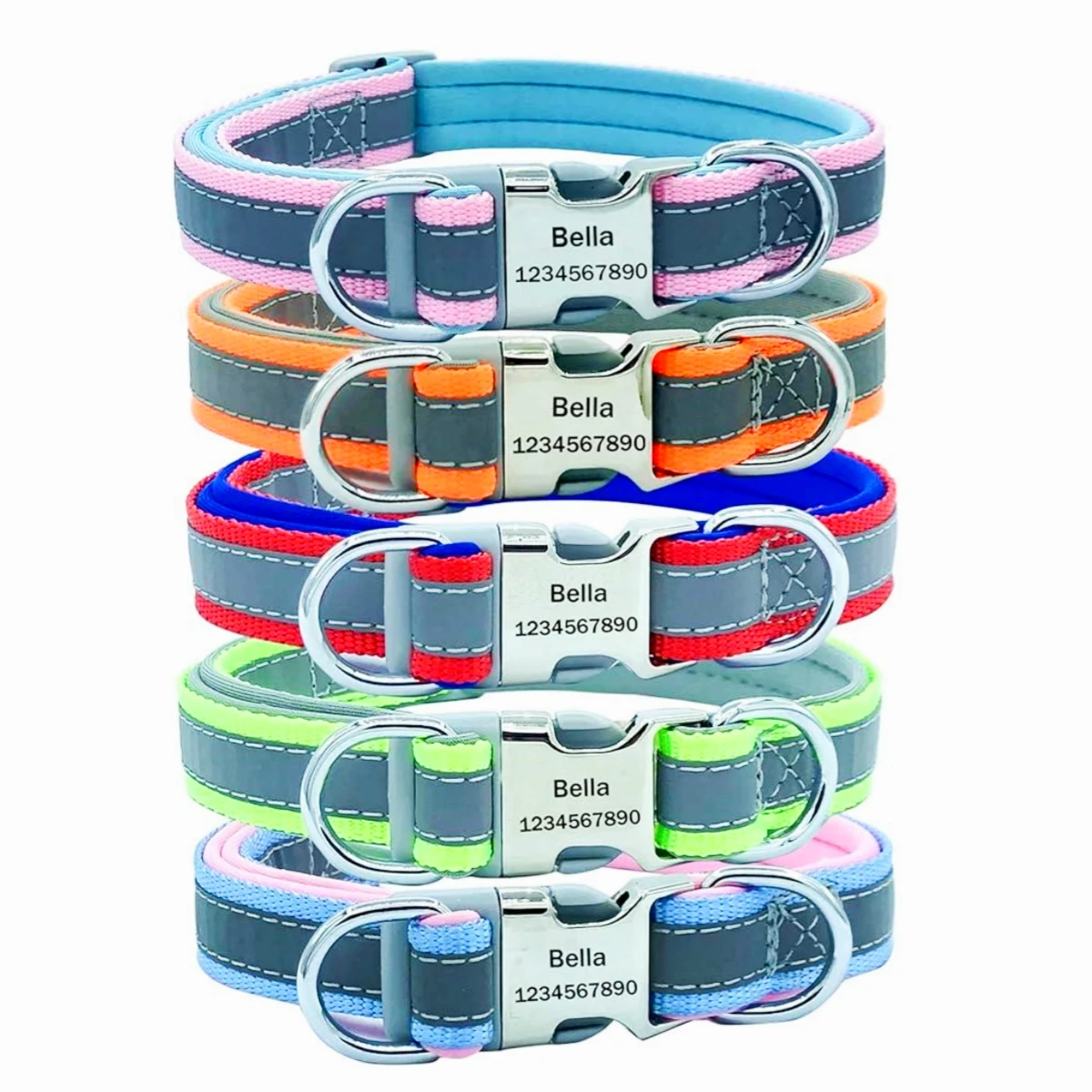 Collare per Cani Personalizzato e Riflettente