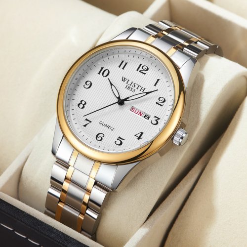 Image de Montre Numérique Lumineuse pour Personnes Âgées - Double Calendrier