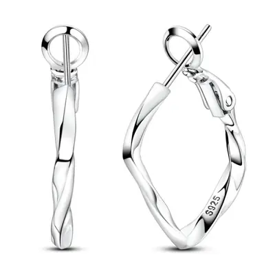 Image de Boucles d'oreilles Fleur en Argent Sterling 925 - Élégantes & Raffinées
