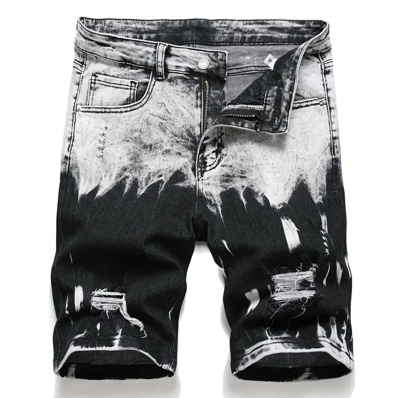Imagen de Pantalones Vaqueros Cortos para Hombre - Estilo Retro y Moderno