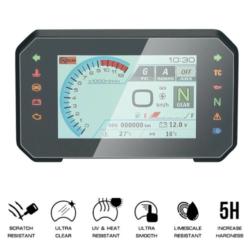 Immagine di Pellicola Protettiva per Cruscotto e Display per Suzuki V-Strom 800DE, V-Strom 1050DE, GSX8S 2023-2024 – Protezione Anti-Riflesso e Anti-Graffio