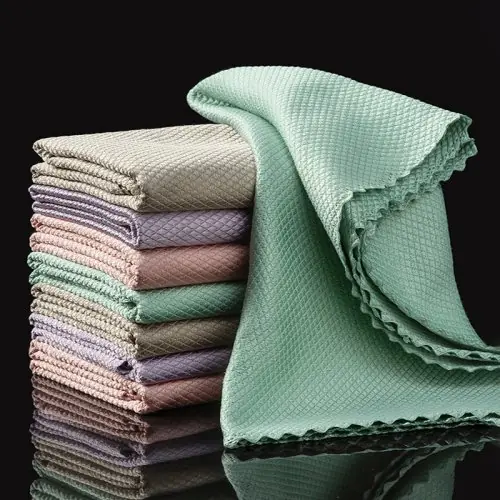 Image de Chiffons Microfibre Anti-Traces - Nettoyage Parfait