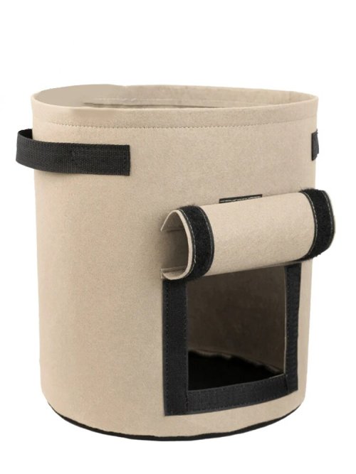 Immagine di 1PC Borsa per piantare patate in feltro Borsa per piantine di piante vegetali di grande diametro Sec...