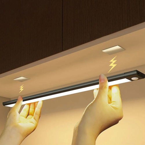 Image of Rechargeable USB-C LED Cabinet Light with Motion Sensor – Flexible Strip Lighting for Kitchen, Wardrobe, and Cabinet Illumination in 20cm, 30cm, 40cm, 50cm, 60cm Sizes