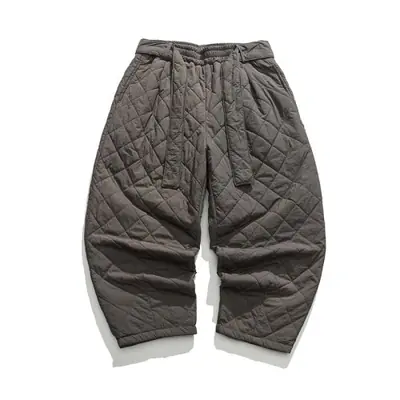 Image de Pantalon Sarouel Matelassé Homme - Style Harajuku Chaud & Surdimensionné