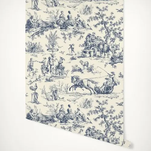 Image de Papier Peint Bleu Marine Style Vie Agricole
