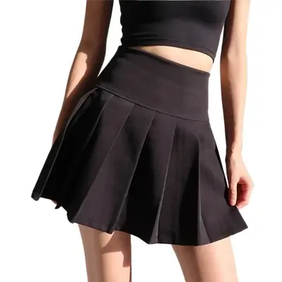 Image de Jupe Mini Plissée Y2K Haute Taille - Tendance Été 2024