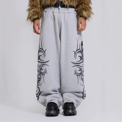 Image de Pantalons Harajuku Y2K - Style Hip Hop Brodé