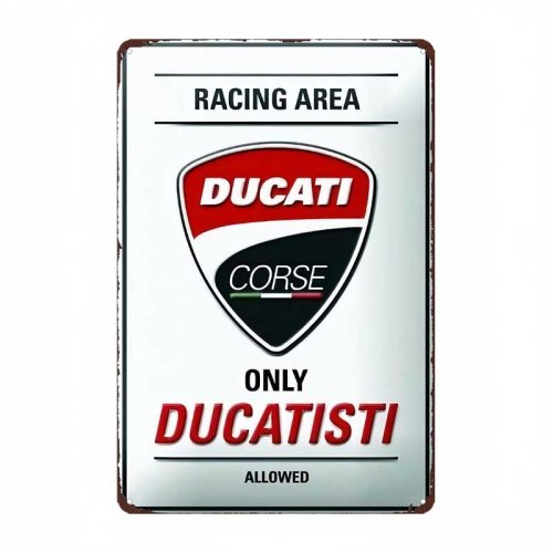 Imagen de Para Ducati Monster 696 Vintage estaño motocicleta tienda Bar hogar placa decorativa placa de Metal decoración de pared pintura regalos Accesorios