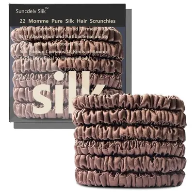 Image de Chouchou en Soie Pure - Bandeau Élégant pour Cheveux