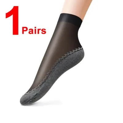 Image de Chaussettes Courtes Femme Transparentes - Ultra Minces & Respirantes