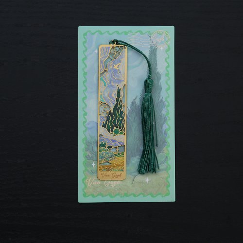 Bild von Retro Blumen-Malerei Metall-Lesezeichen mit Hohlprägung und Bronzefarbe, inkl. Quasten – Elegantes Geschenk für Bücherliebhaber, Leseklubs, Schreiber und Studenten