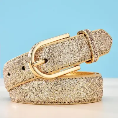 Image de Ceinture Femme Luxe Or - Style Élégant & Décontracté